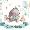 Geschenk Gutschein Bär