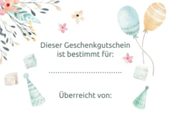 Geschenk Gutschein Bär