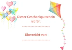 Geschenk Gutschein Drachen