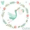 Geschenk Gutschein Geburt