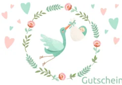 Geschenk Gutschein Geburt