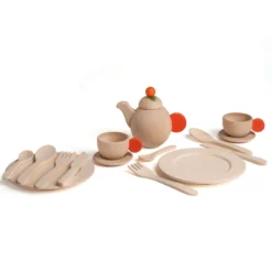 Geschirrset Natur Spielküche