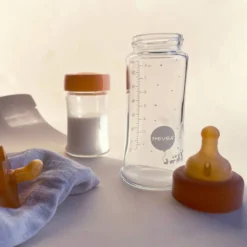 Glas-Babyflaschen Set 250ml Weithals