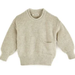 Grobstrick-Pullover natur 74/80