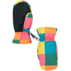 Handschuhe/Fäustlinge kariert bunt 92-104
