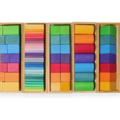 Holzbausteine - Formen + Farben