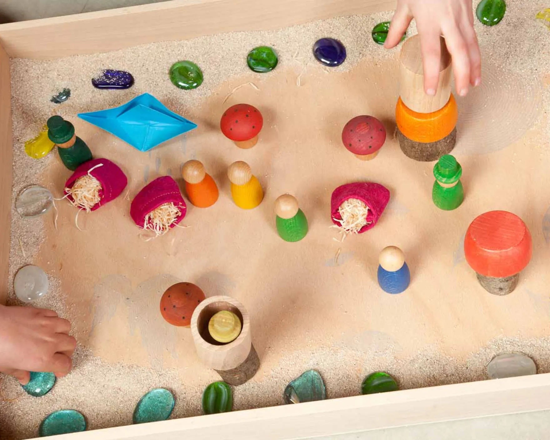 Holzbox zum Spielen