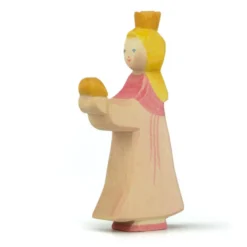 Holzfigur Prinzessin für Froschkönig
