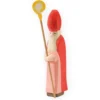 Holzfigur St. Nikolaus mit Stab