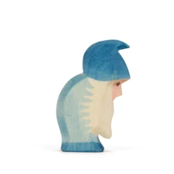 Holzfigur Zwerg blau