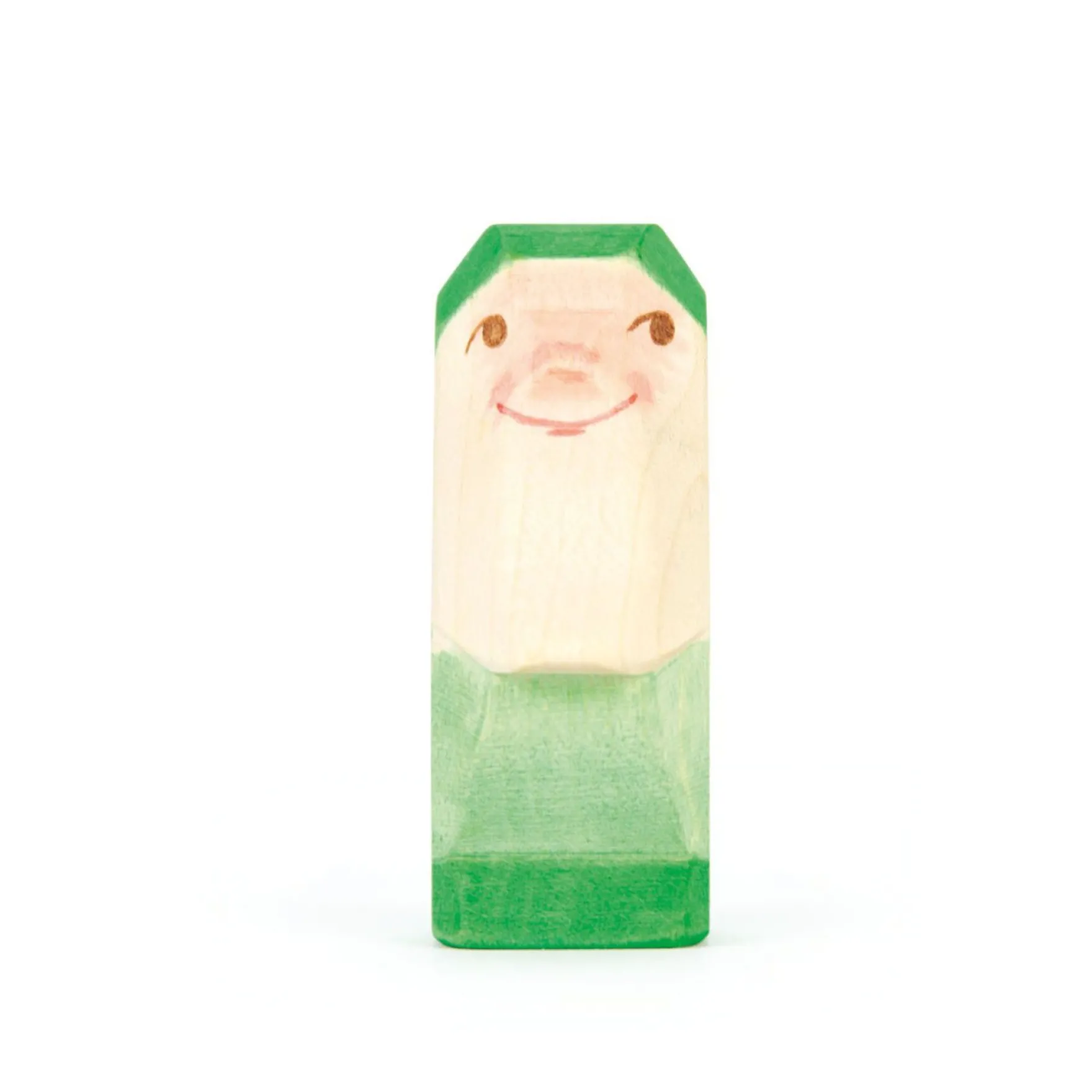 Holzfigur Zwerg grün
