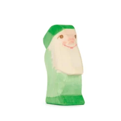 Holzfigur Zwerg grün