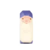 Holzfigur Zwerg lila