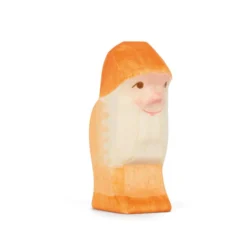 Holzfigur Zwerg orange