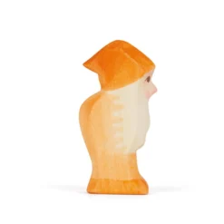 Holzfigur Zwerg orange