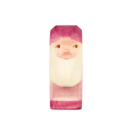 Holzfigur Zwerg violett