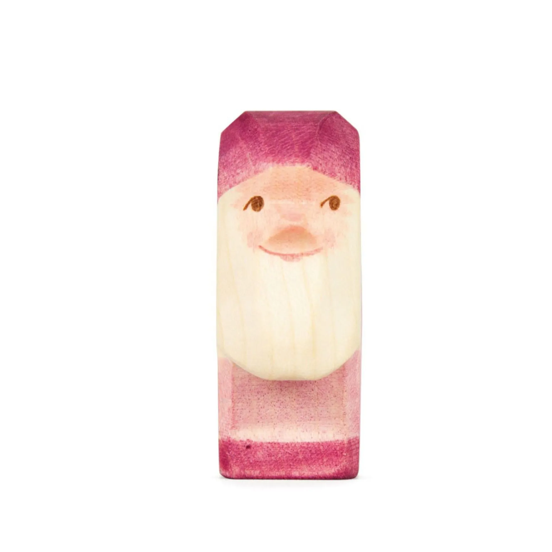 Holzfigur Zwerg violett