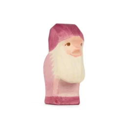 Holzfigur Zwerg violett