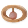 Holzgreifling Rosenquarz Rassel
