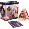 Holzplättchen 120er Box rot-rosa-dunkelblau