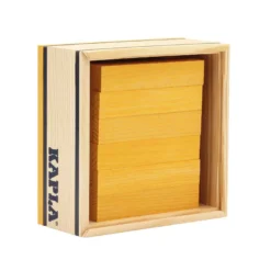 Holzplättchen 40er Kasten gelb