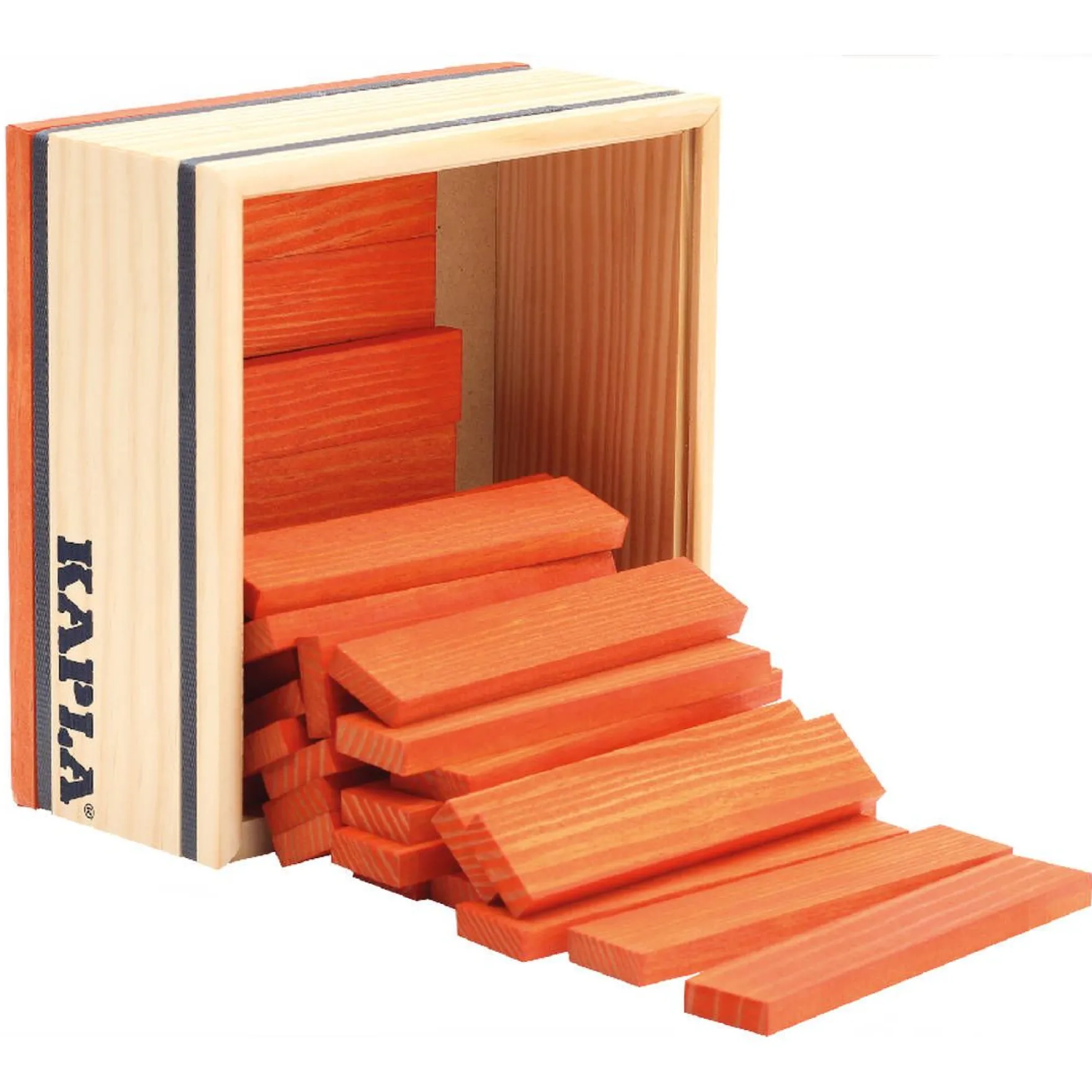Holzplättchen 40er Kasten orange