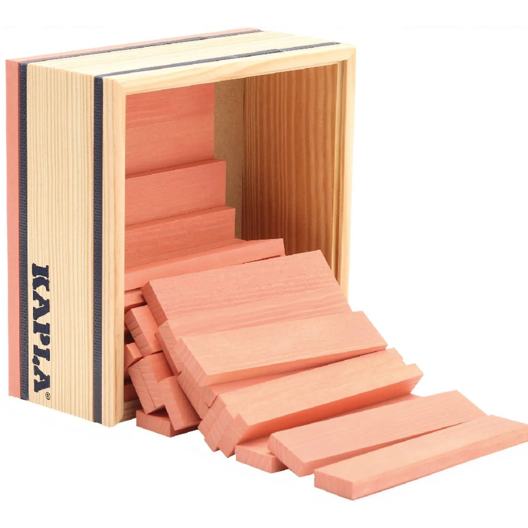 Holzplättchen 40er Kasten rosa