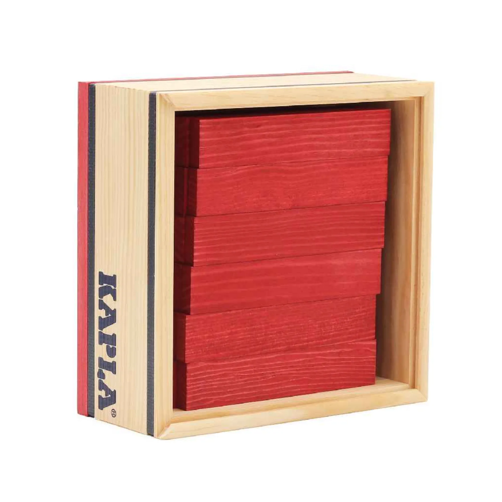 Holzplättchen 40er Kasten rot