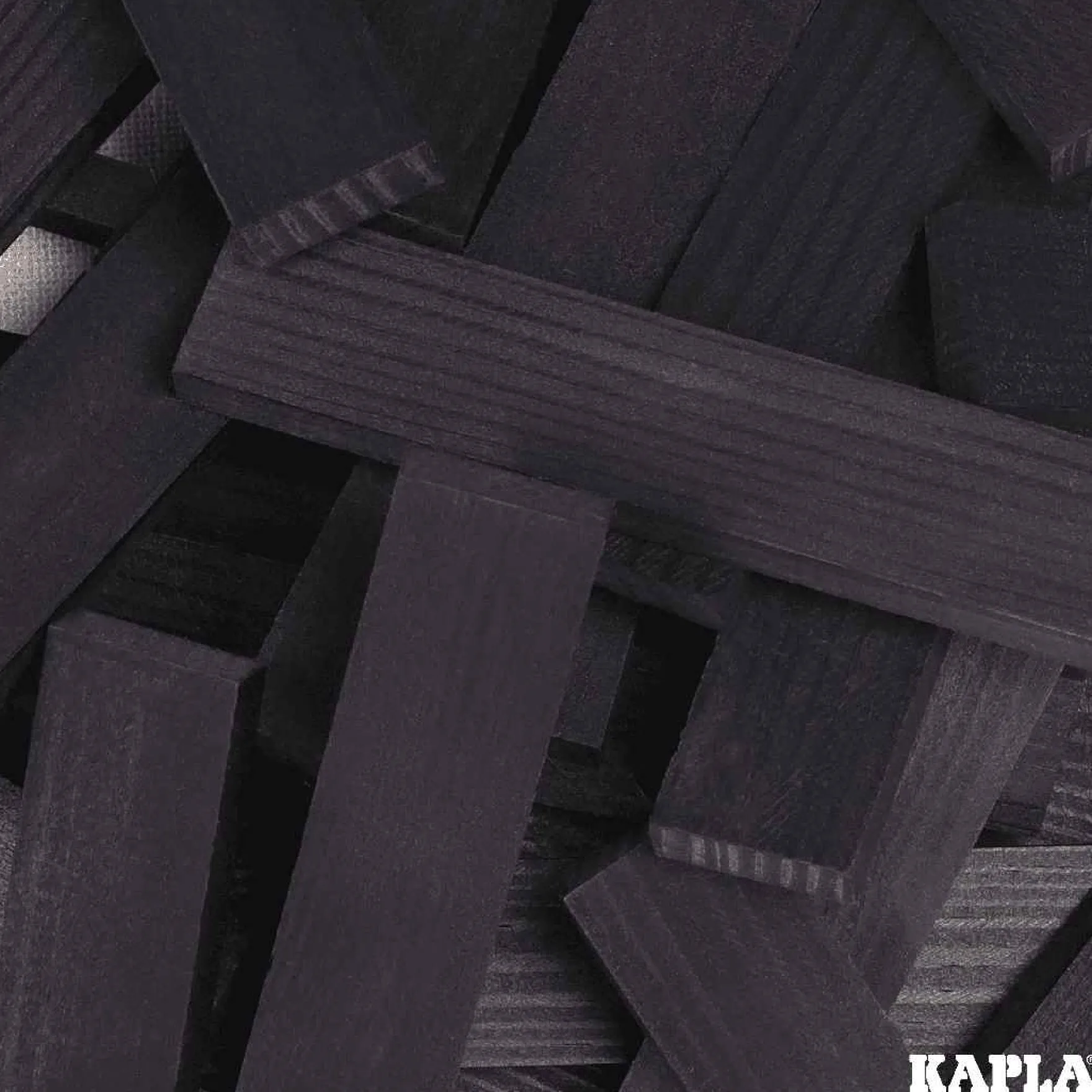 Holzplättchen 40er Kasten schwarz