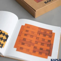Holzplättchen Set 40er Kasten + Buch rot-orange