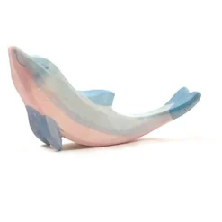 Holztier Delfin Kopf hoch