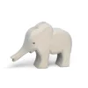 Holztier Elefant klein Rüssel gestreckt