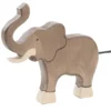 Holztier Elefant Rüssel hoch