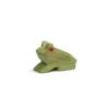 Holztier Frosch sitzend