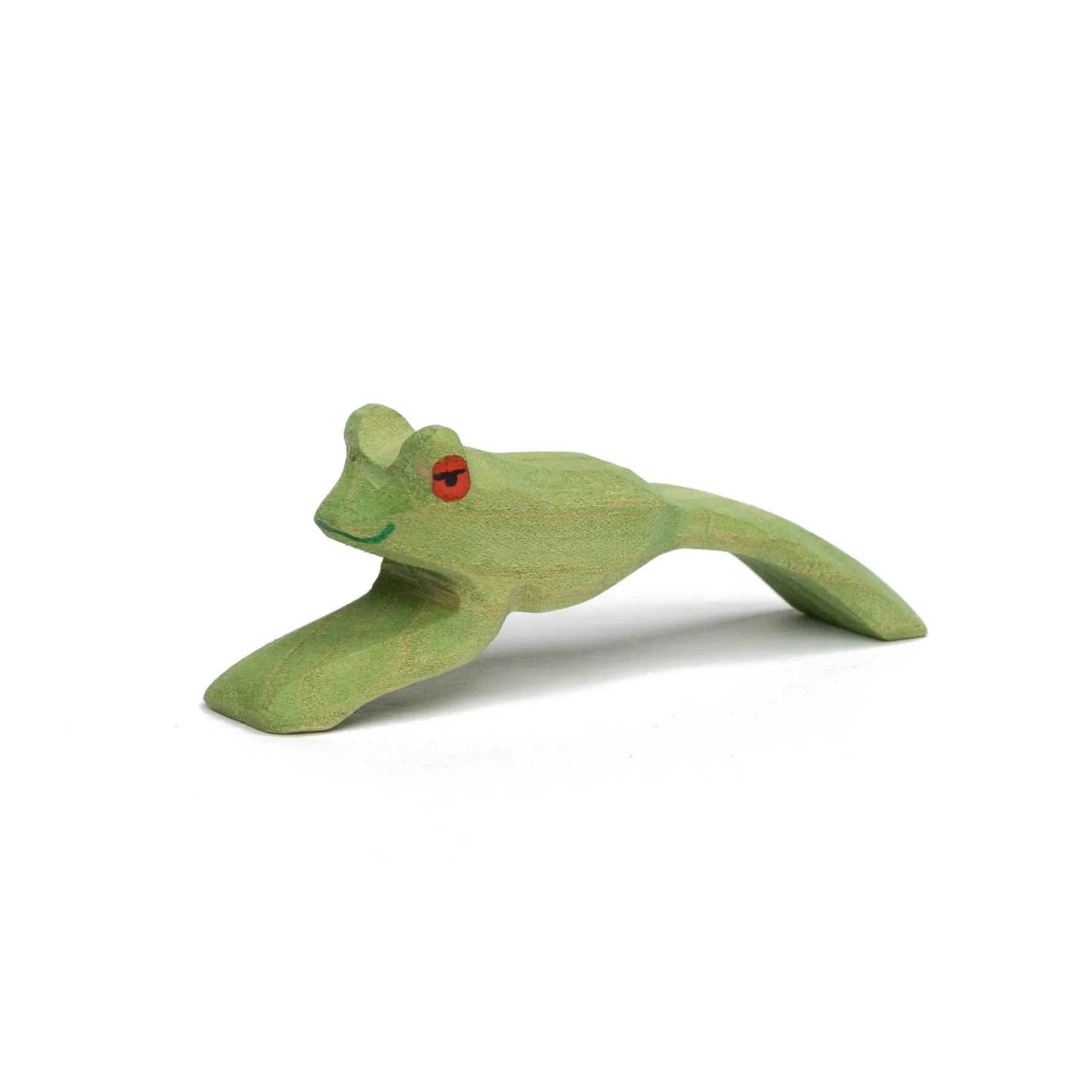 Holztier Frosch springend
