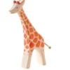 Holztier Giraffe groß laufend
