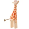Holztier Giraffe klein Kopf hoch