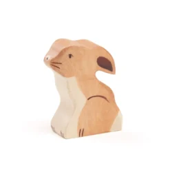Holztier Hase sitzend