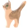 Holztier Katze klein