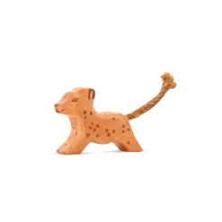 Holztier Leopard klein laufend