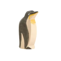 Holztier Pinguin Schnabel hoch