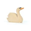 Holztier Schwan kopf hoch