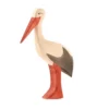 Holztier Storch