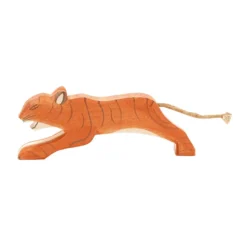 Holztier Tiger springend