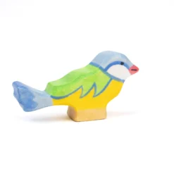 Holztier Vogel Blaumeise
