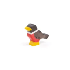 Holztier Vogel Rotkehlchen