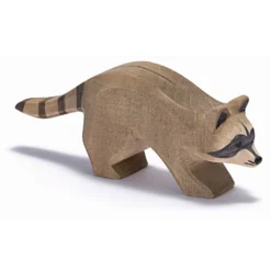 Holztier Waschbär laufend