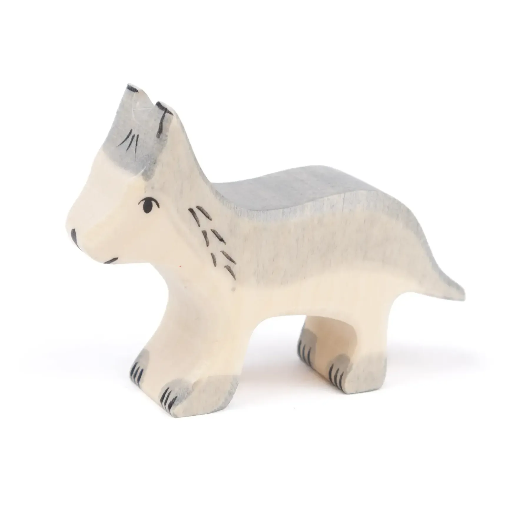 Holztier Wolf klein