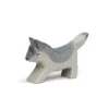 Holztier Wolf klein spielend