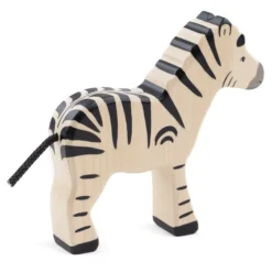 Holztier Zebra